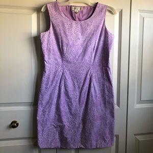 Cotton sleeveless summer lilac dress